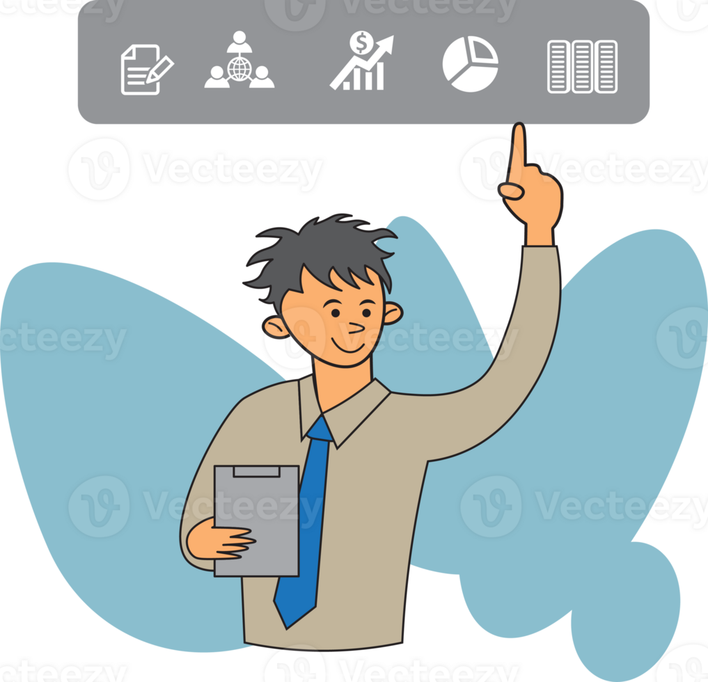 Business and financial performance concept, illustration. png