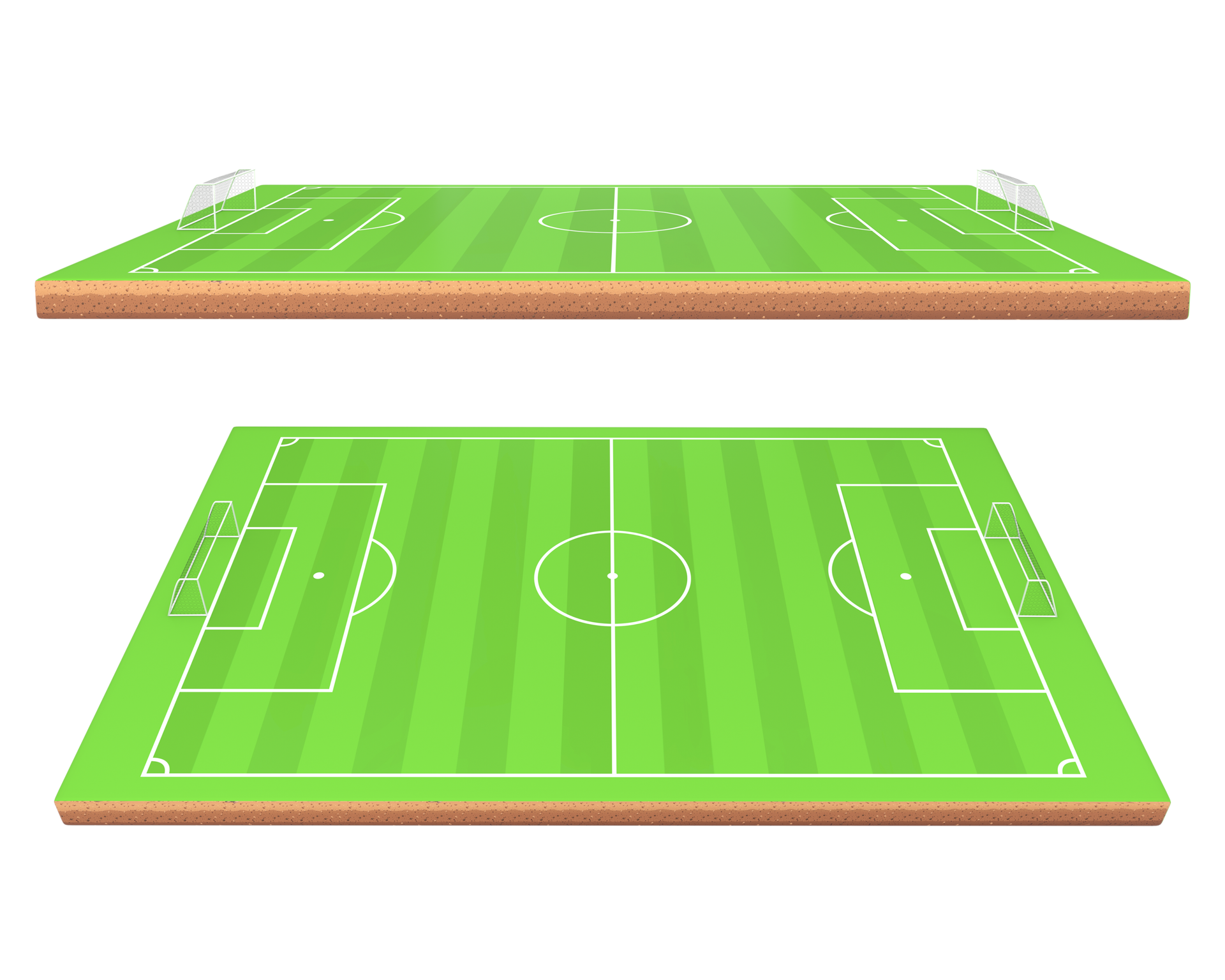3D Rendering Soccer Field Side View 36417714 PNG