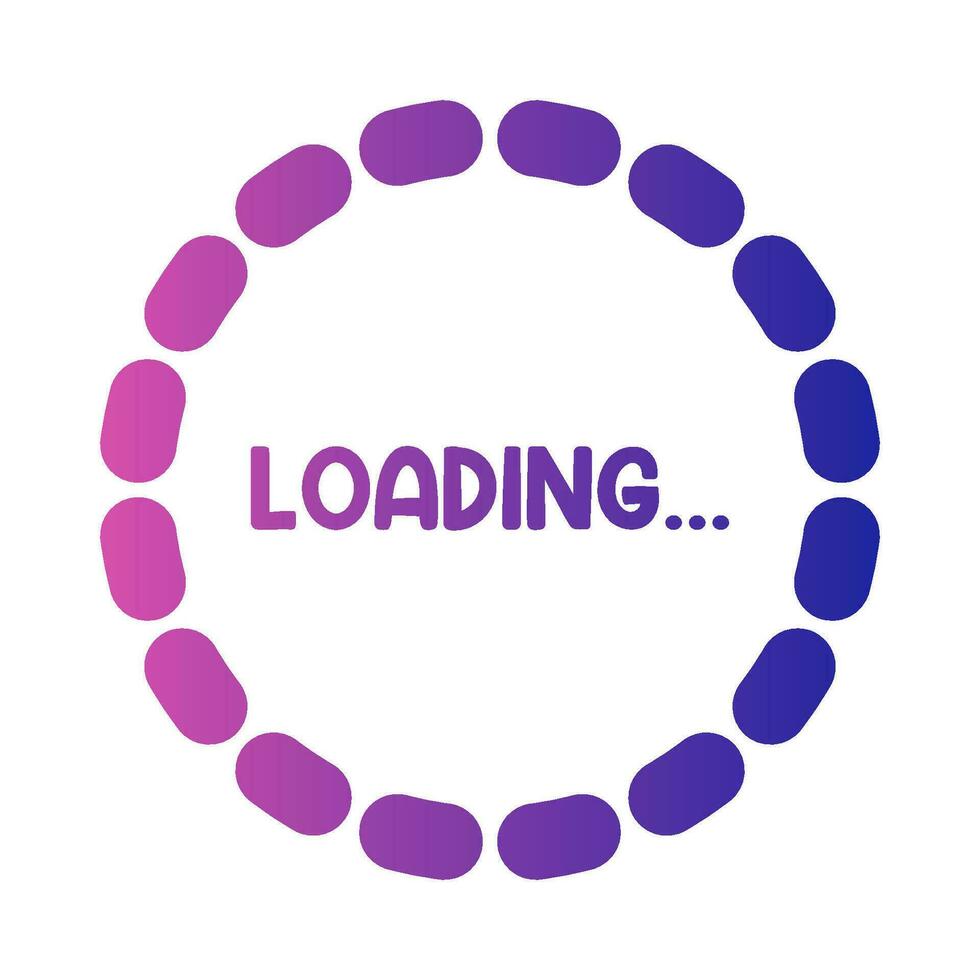 circular loading illustration vector