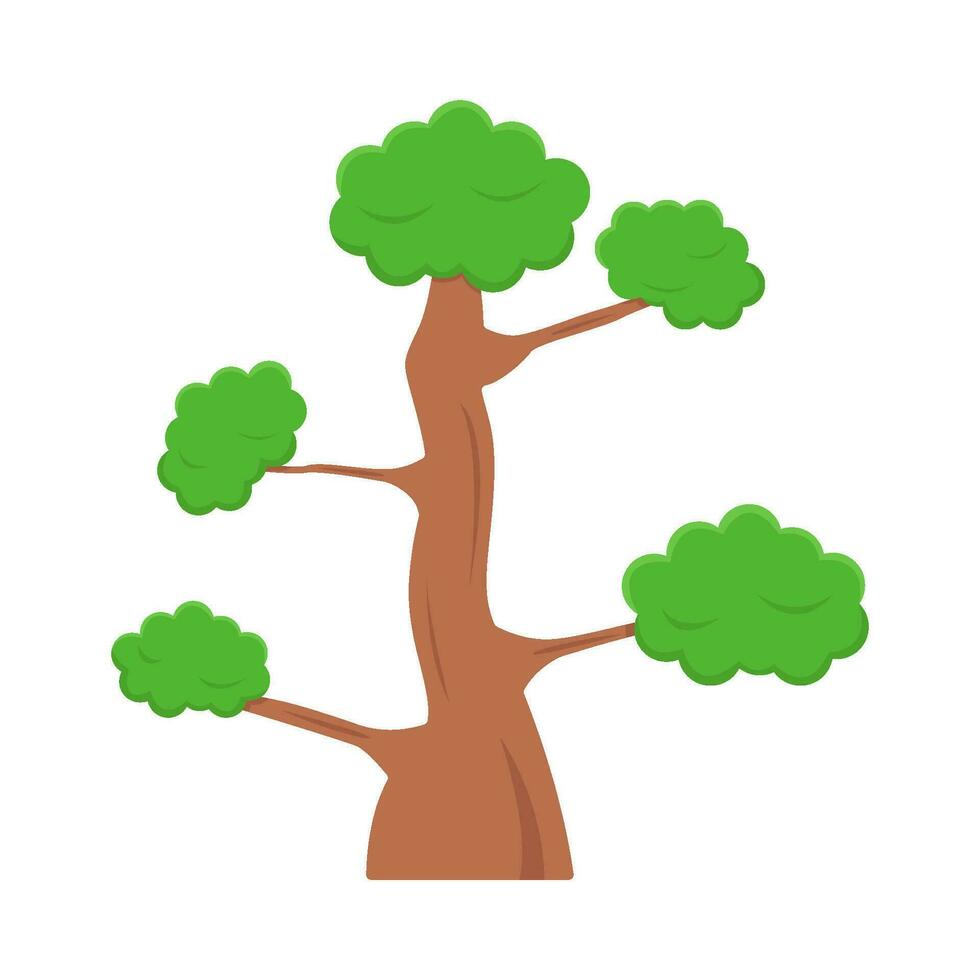 bonsai tree illustration vector