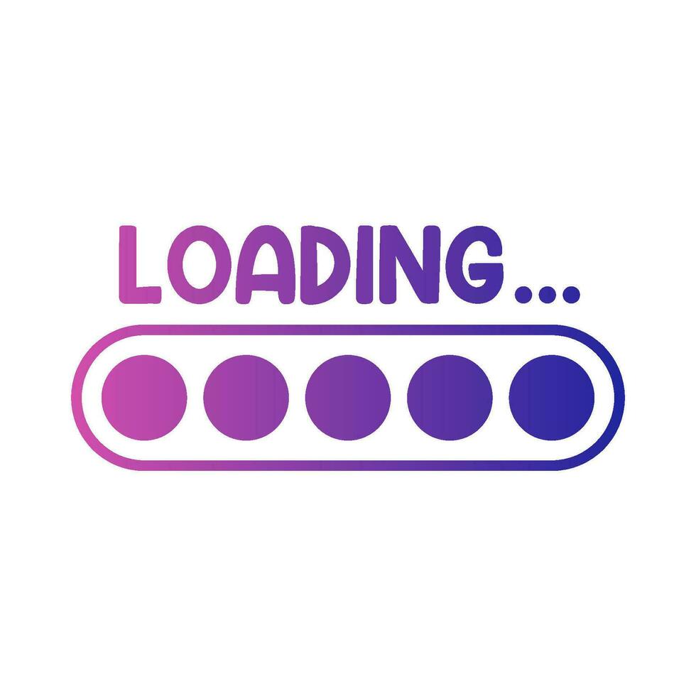progress loading illustration vector