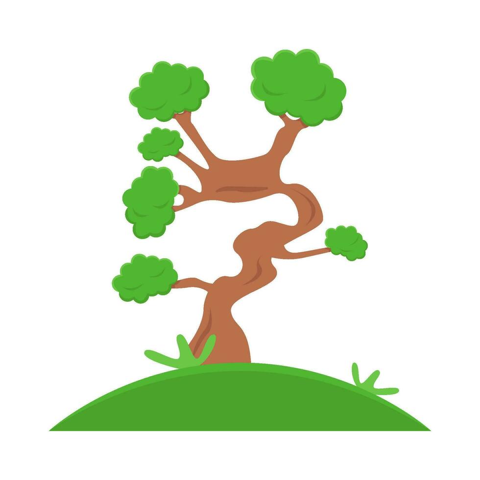 bonsai tree illustration vector