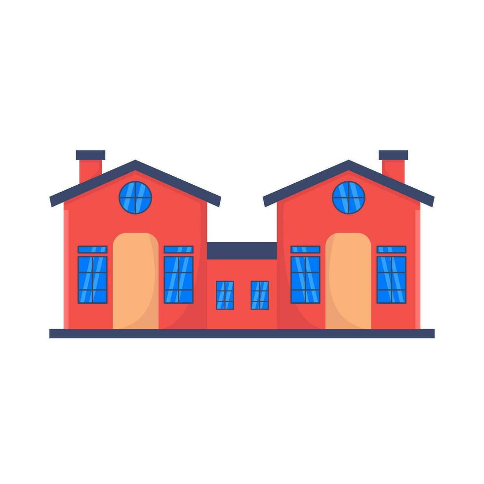home building illustration vector