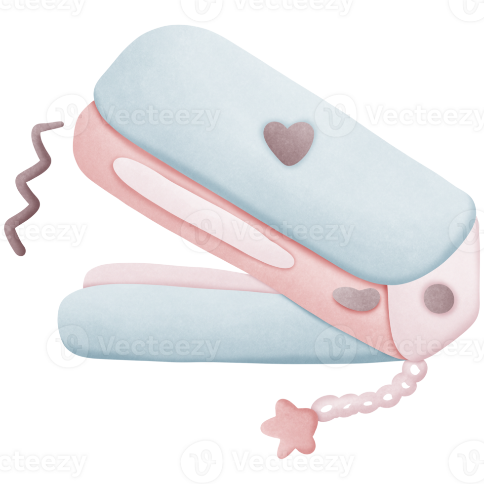 Stapler mac cartoon school supplies isolated on transparent background png