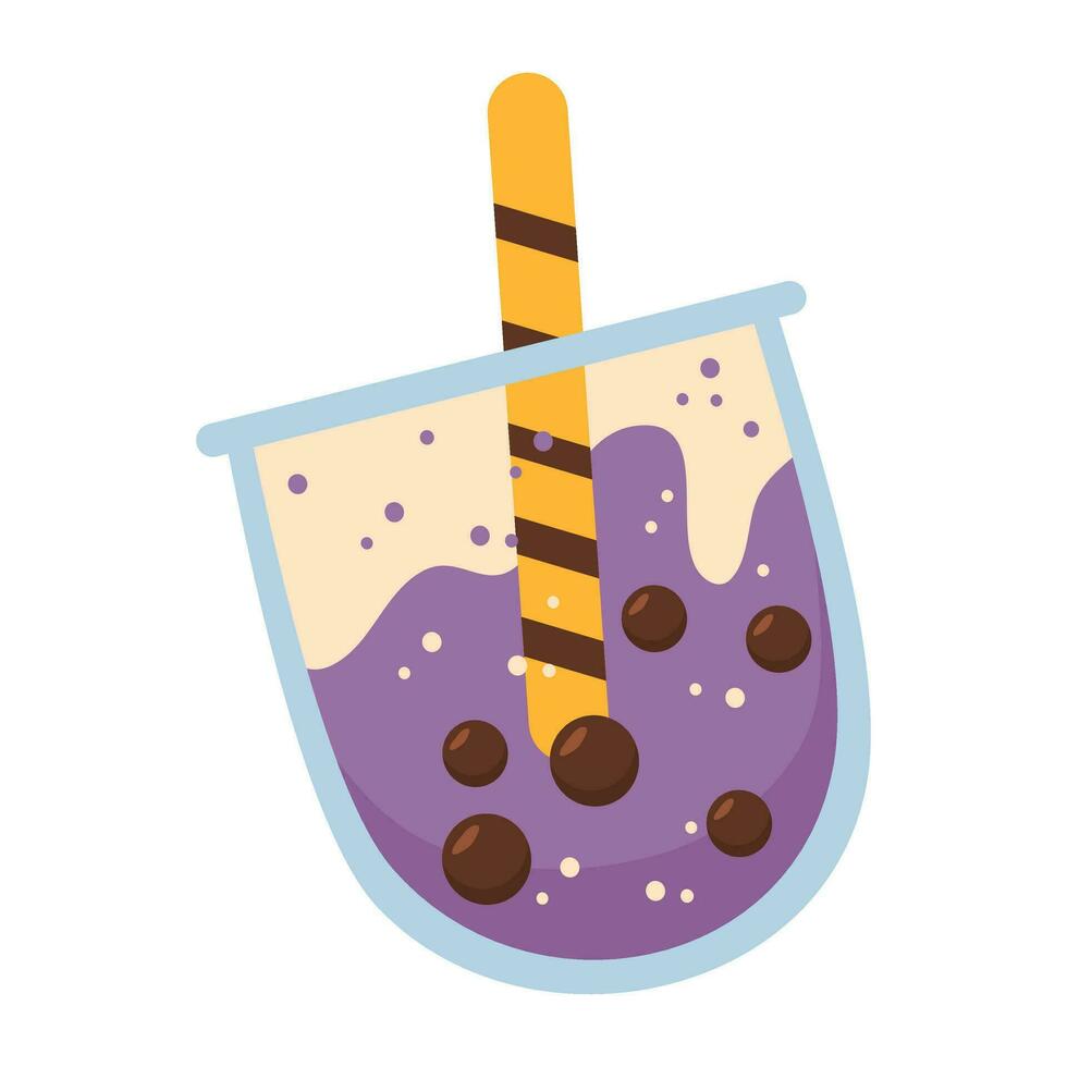 sweet chewy tapioca pearls illustration vector