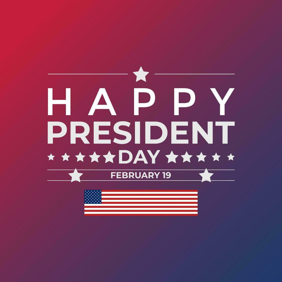 President's Day . Banner, poster, Greeting card, background design Template. vector