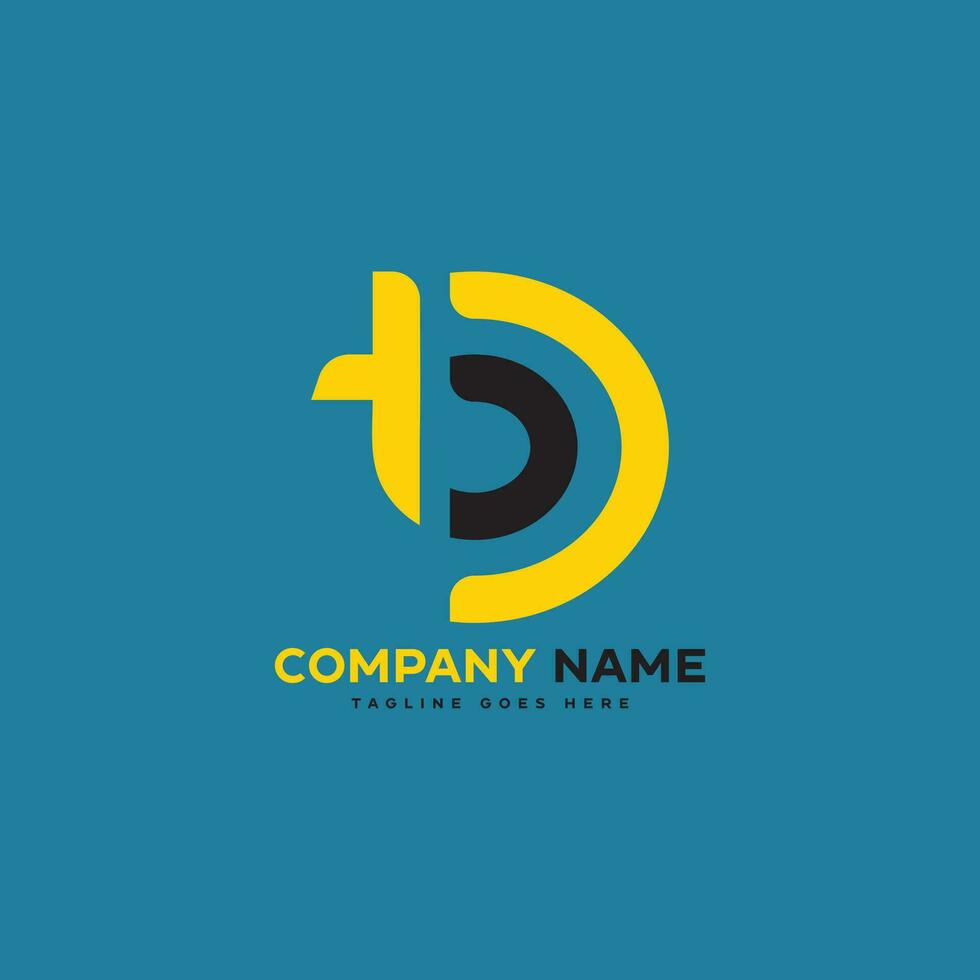 TDD Letter Logo Design, Inspiration for a Unique Identity. Modern Elegance and Creative Design. Watermark Your Success with the Striking this Logo. vector