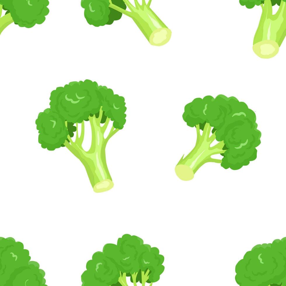 mano dibujado brócoli vegetal ilustración vector