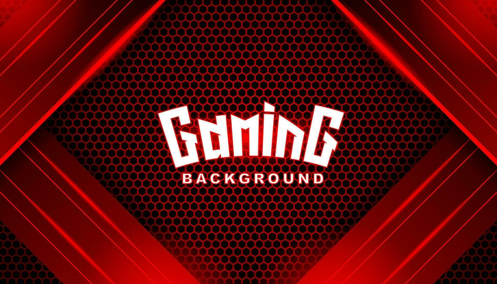 Abstract Dark Red Futuristic Gaming Background. 3D geometric Esport background with Dark Red hexagon pattern for banner. Vector Illustration