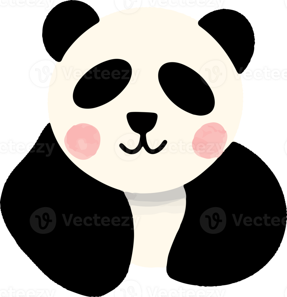 süße Panda-Illustration png