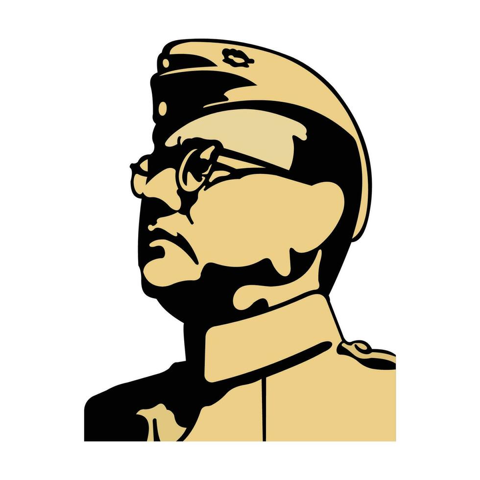 Subhash Chandra Bose vector design