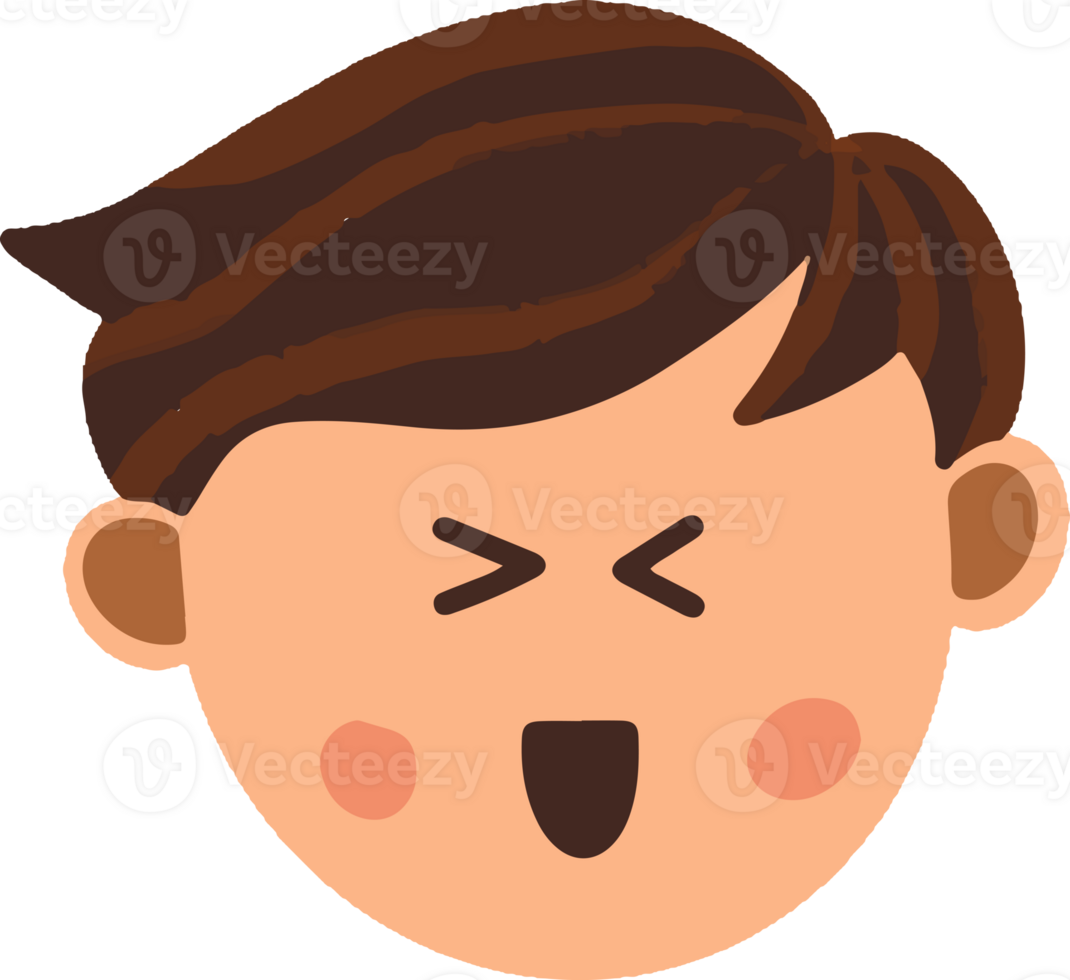 Boy facial expression png