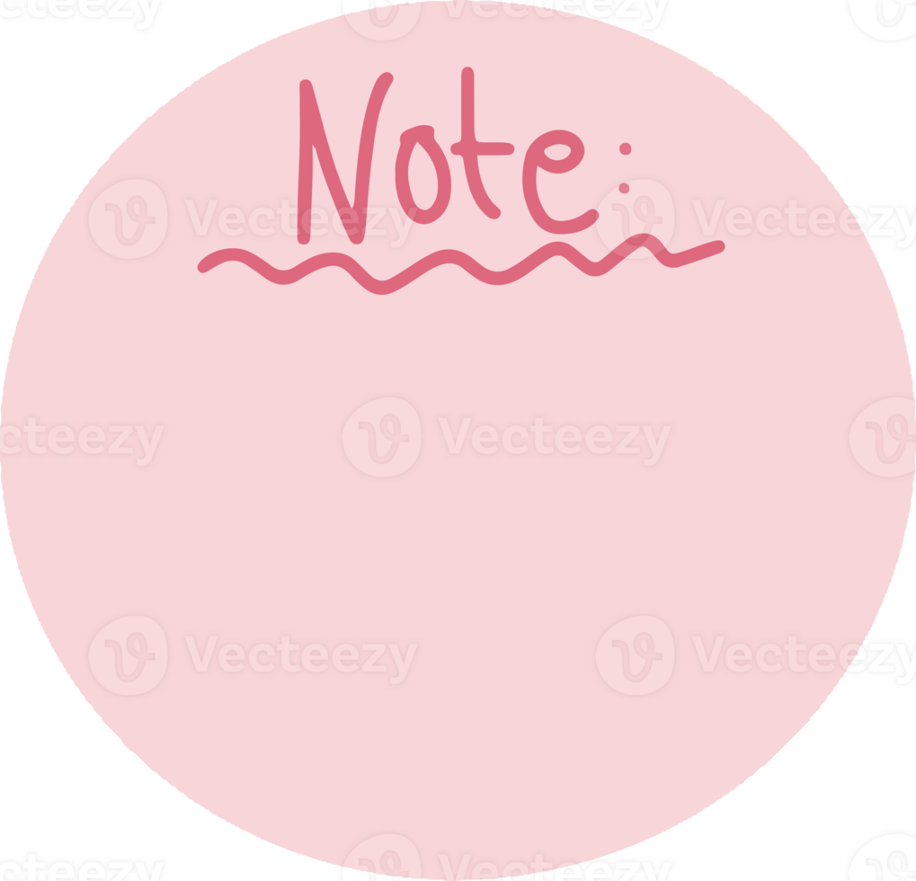 Cute note memo png