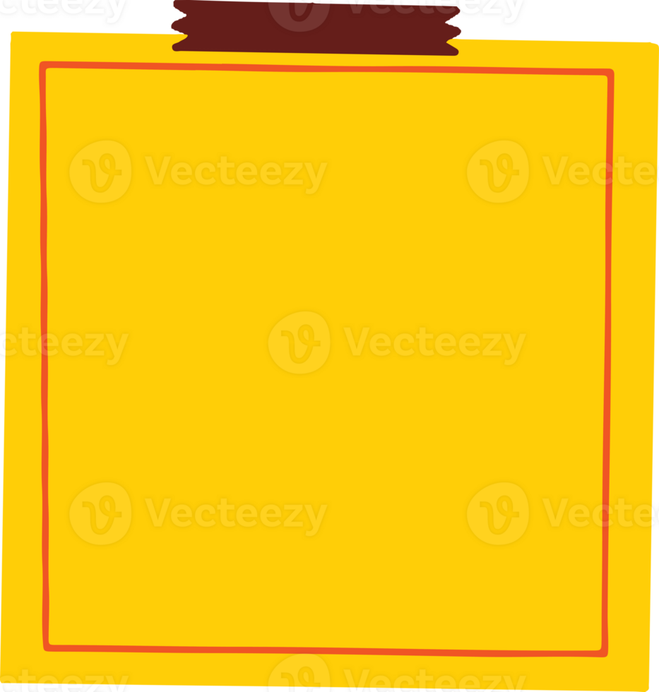 Cute note memo png