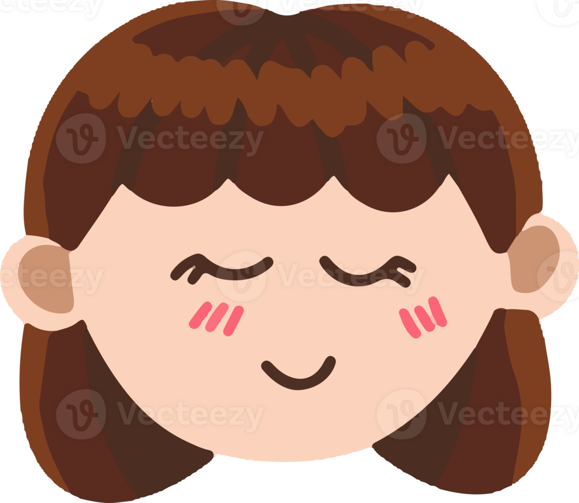 Girl emoticon expression png