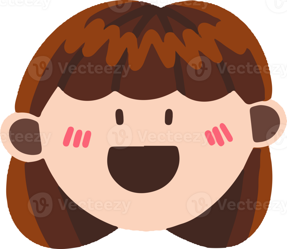 Girl emoticon expression png