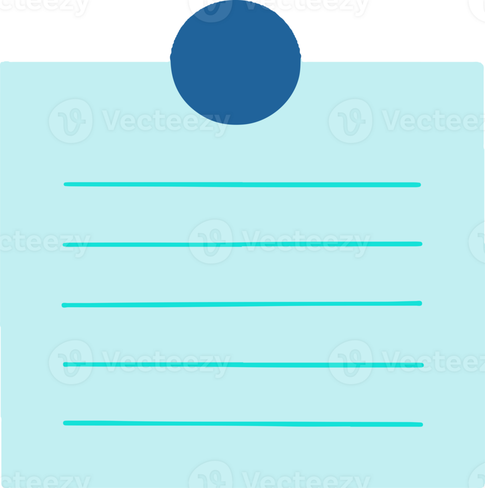 Cute note memo png