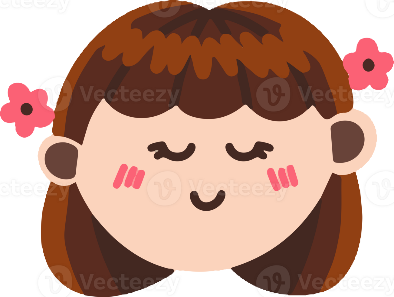 Girl emoticon expression png