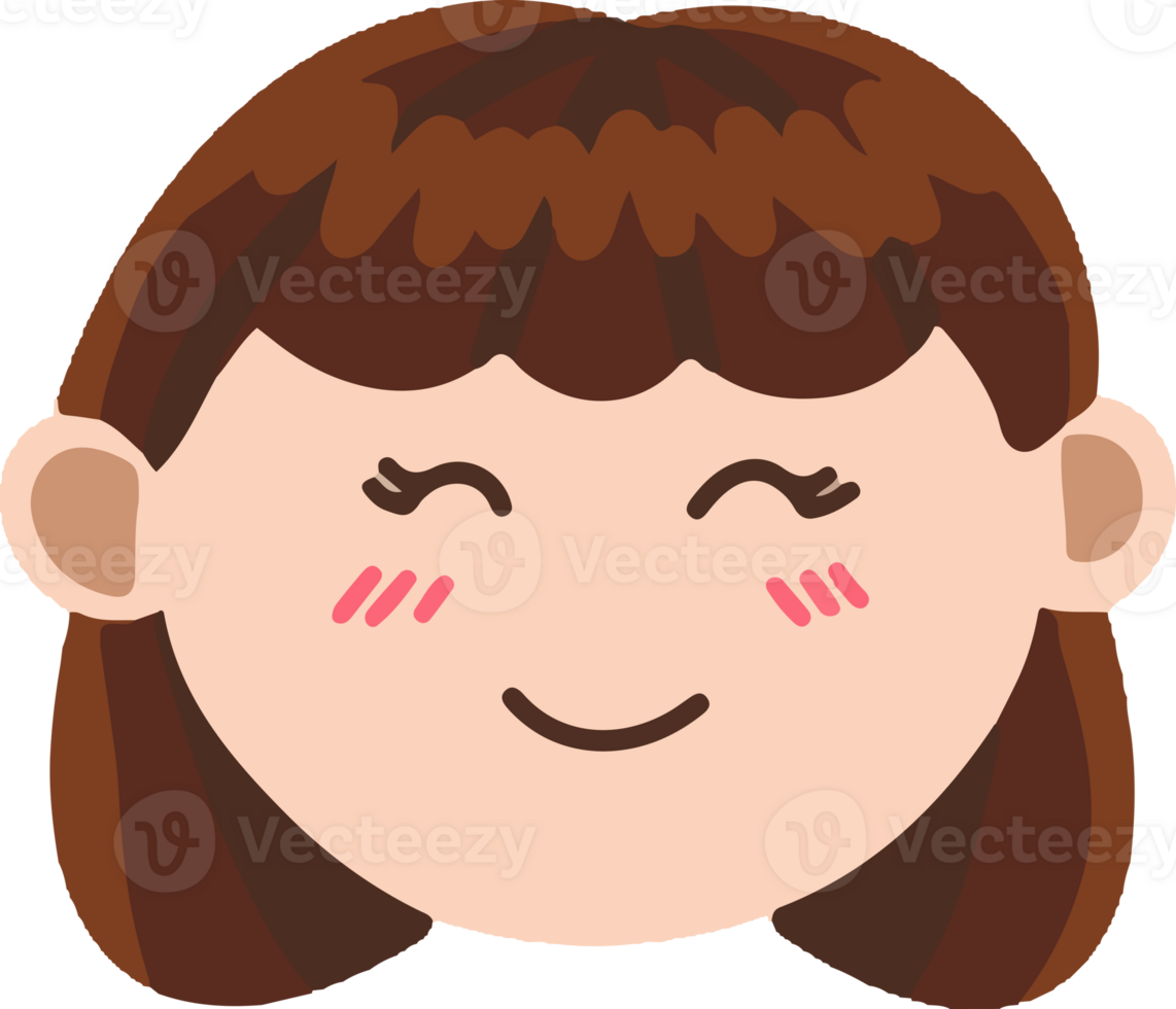 Girl emoticon expression png