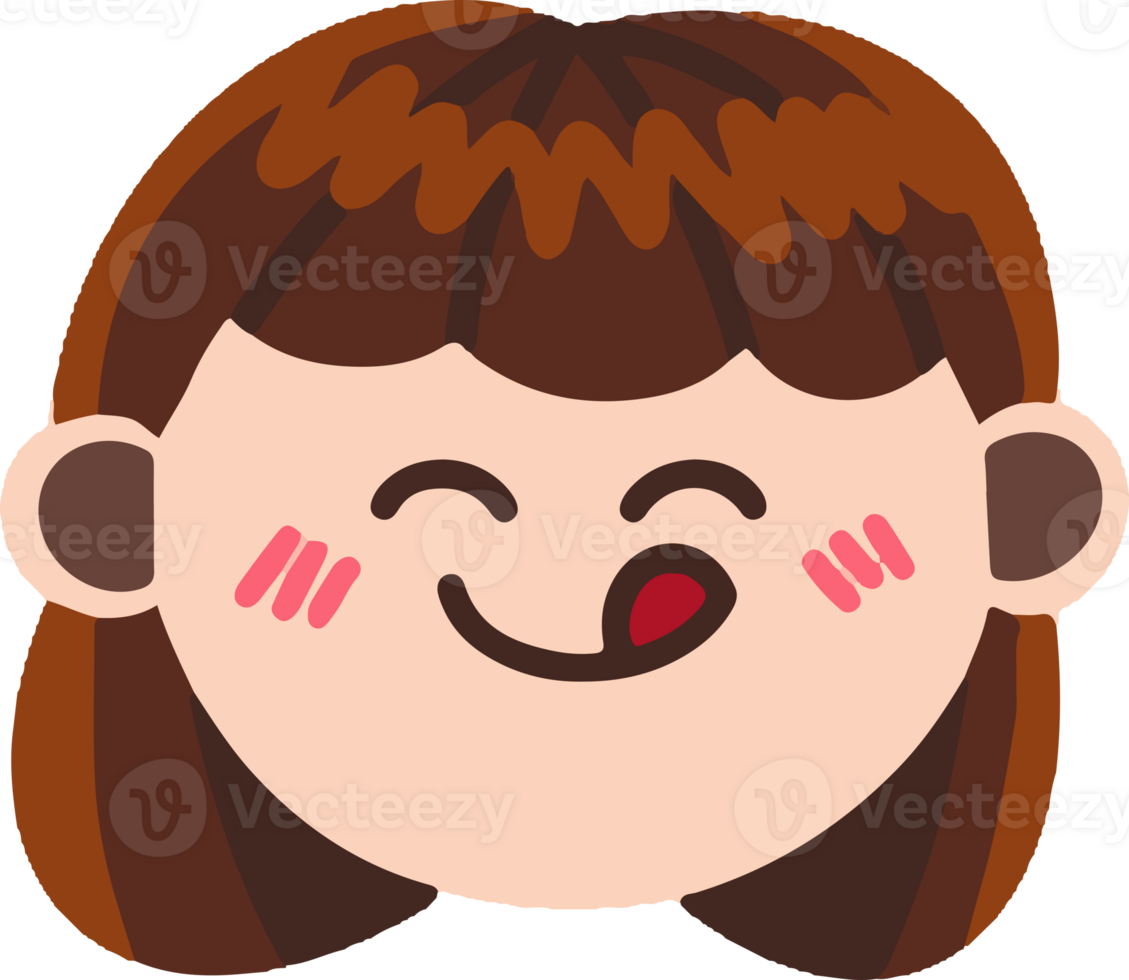 Girl emoticon expression png