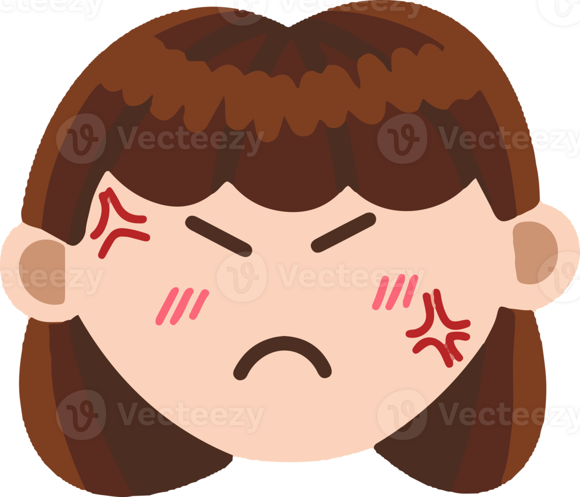 Girl emoticon expression png