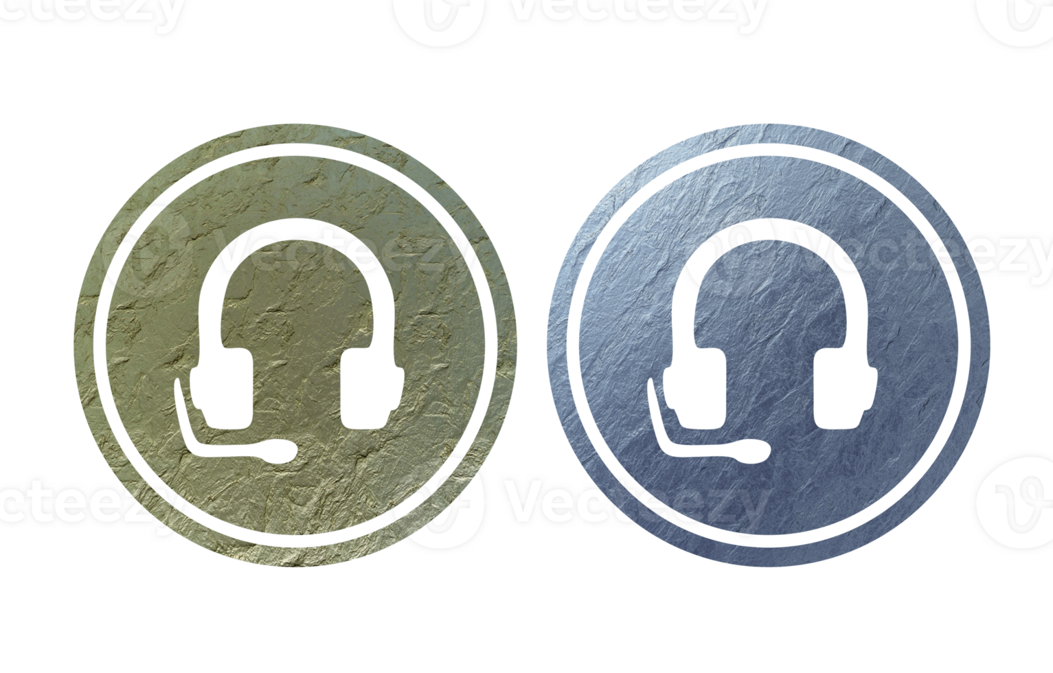 headset icon symbol with texture png