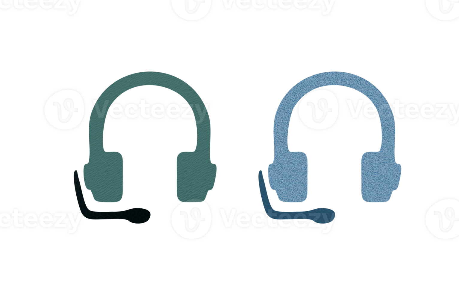 headset icon symbol with texture png