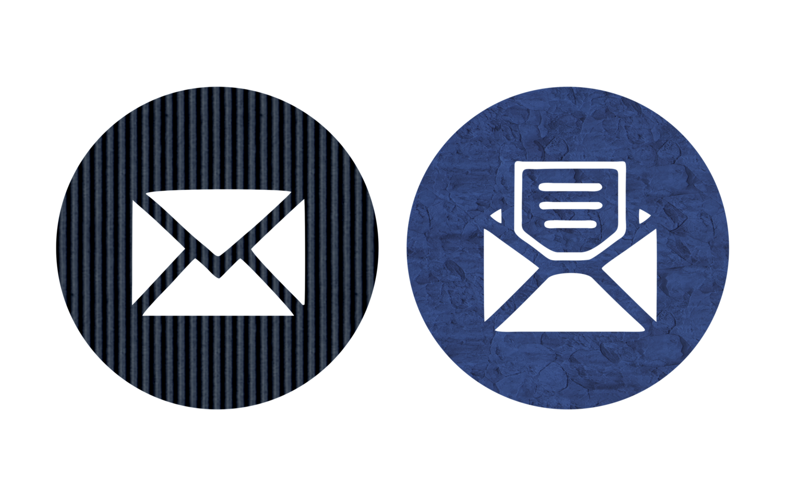 envelope with email symbol icon with texture png