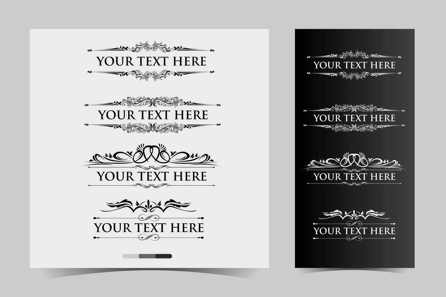 vintage design elements for your business card or brochure vector