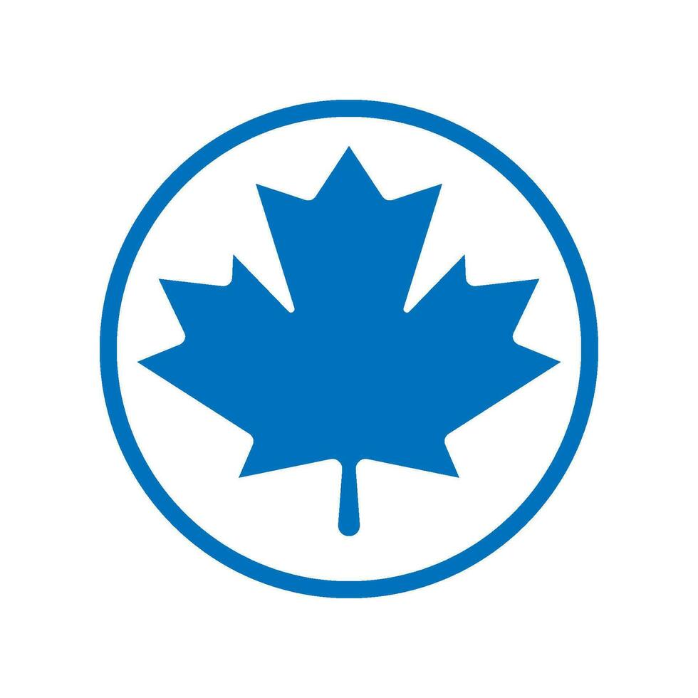 Maple leaf icon logo design vector