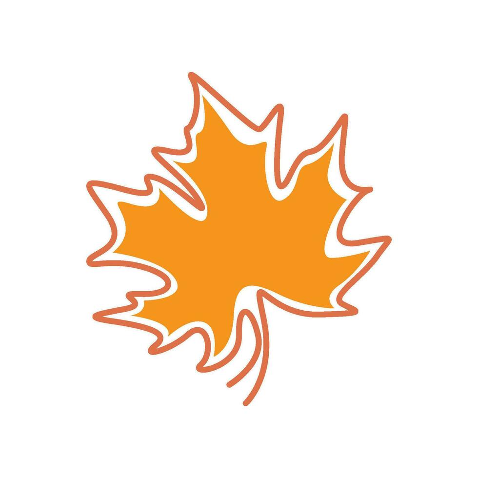 Maple leaf icon logo design vector