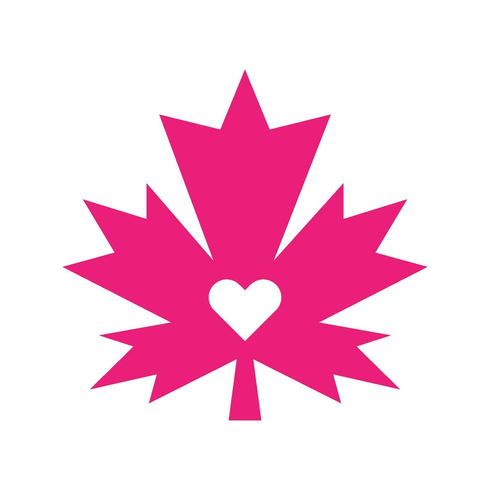 Maple leaf icon logo design vector