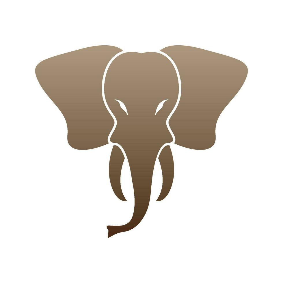 Elephant icon logo design vector