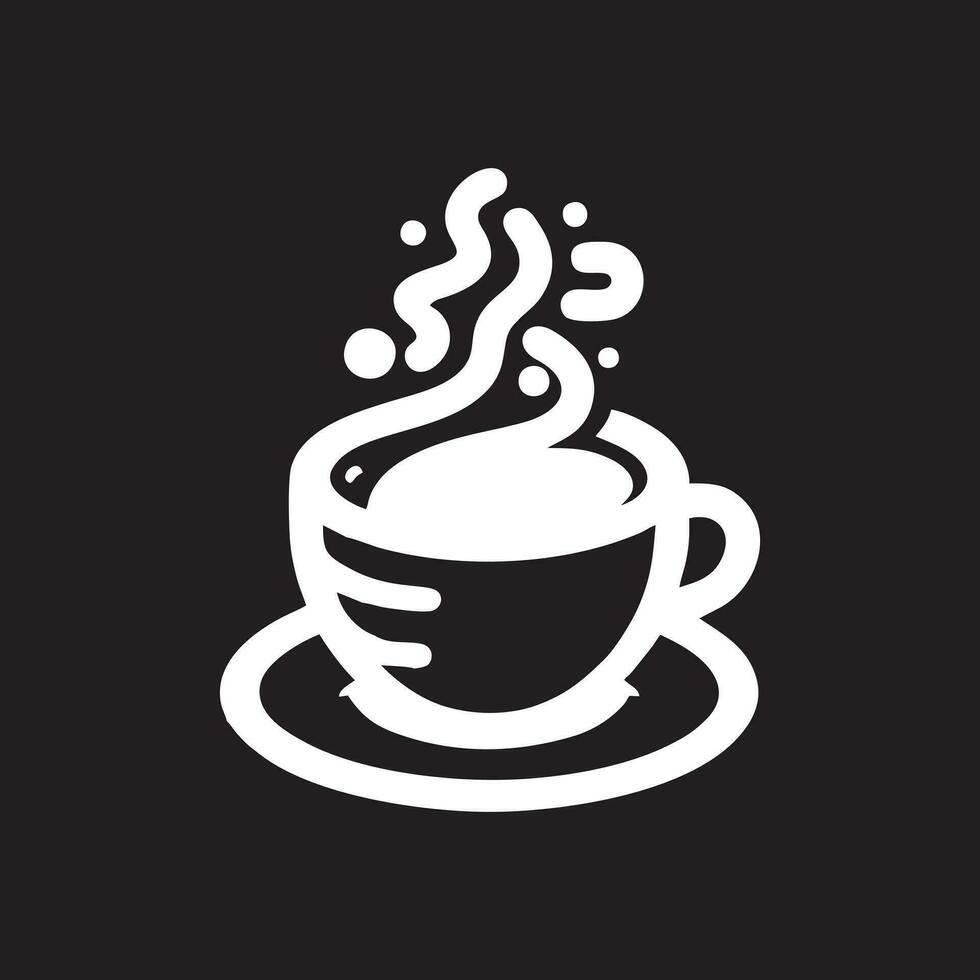 sencillo café logo vector