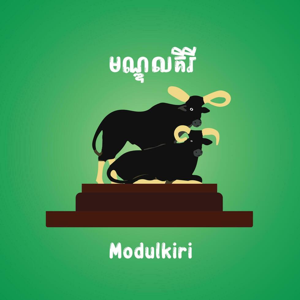 Vector cambodia modulkiri province in khmer vector 36419013 Vector Art