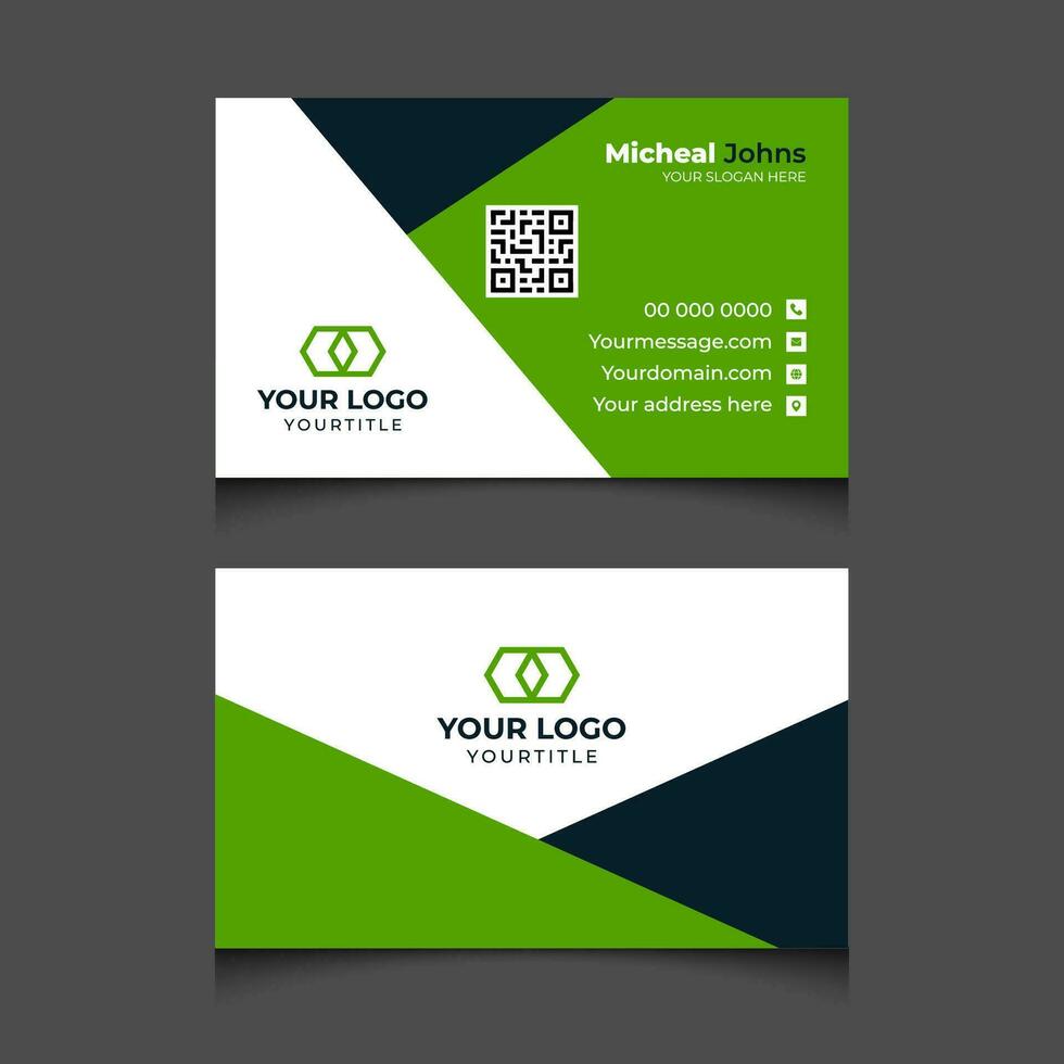 moderno creativo corporativo empresa negocio tarjeta diseño negocio tarjeta vector modelo