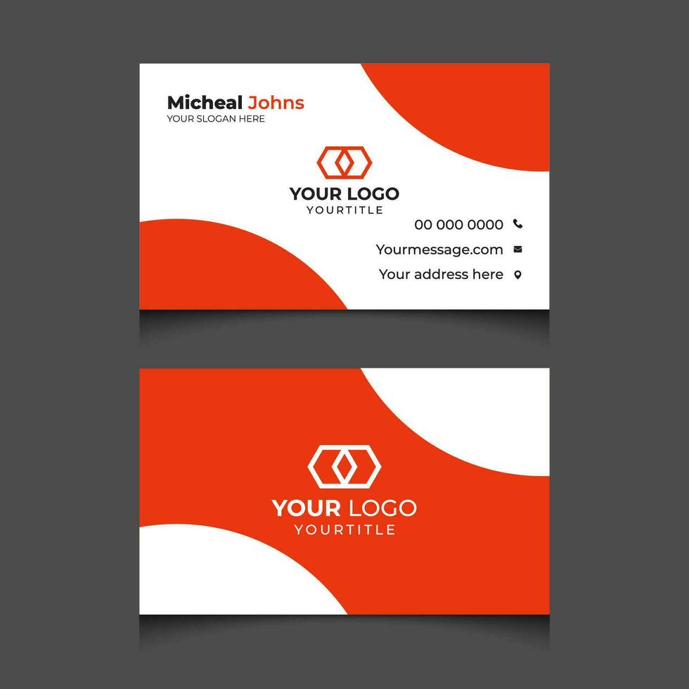 Modern Creative Corporate Company Business Card Design business card vector template