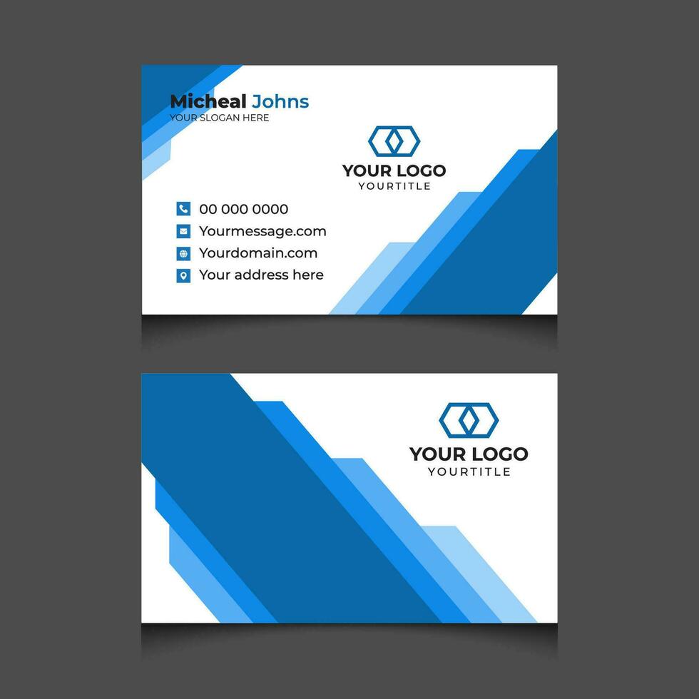 moderno creativo corporativo empresa negocio tarjeta diseño negocio tarjeta vector modelo