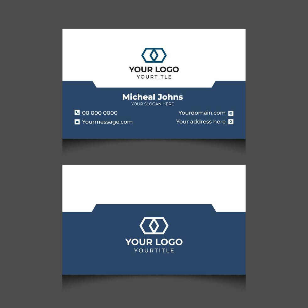 moderno creativo corporativo empresa negocio tarjeta diseño negocio tarjeta vector modelo