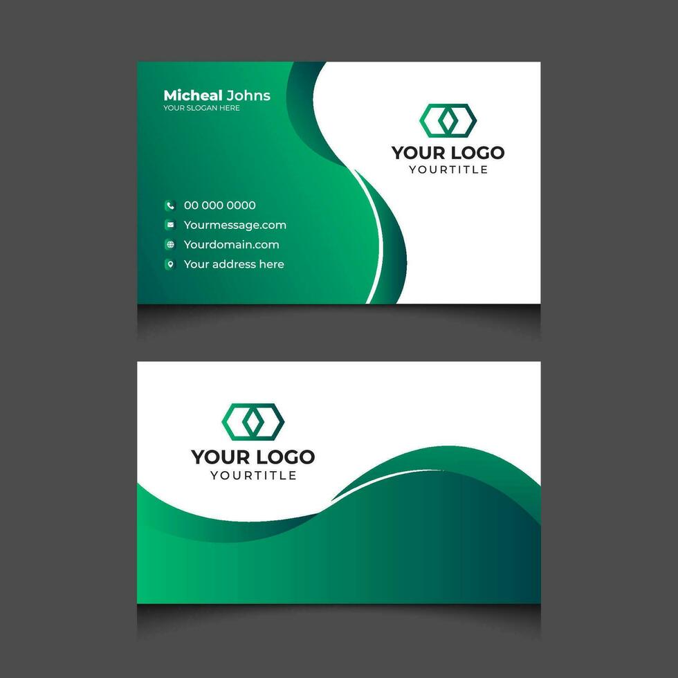 moderno creativo corporativo empresa negocio tarjeta diseño negocio tarjeta vector modelo