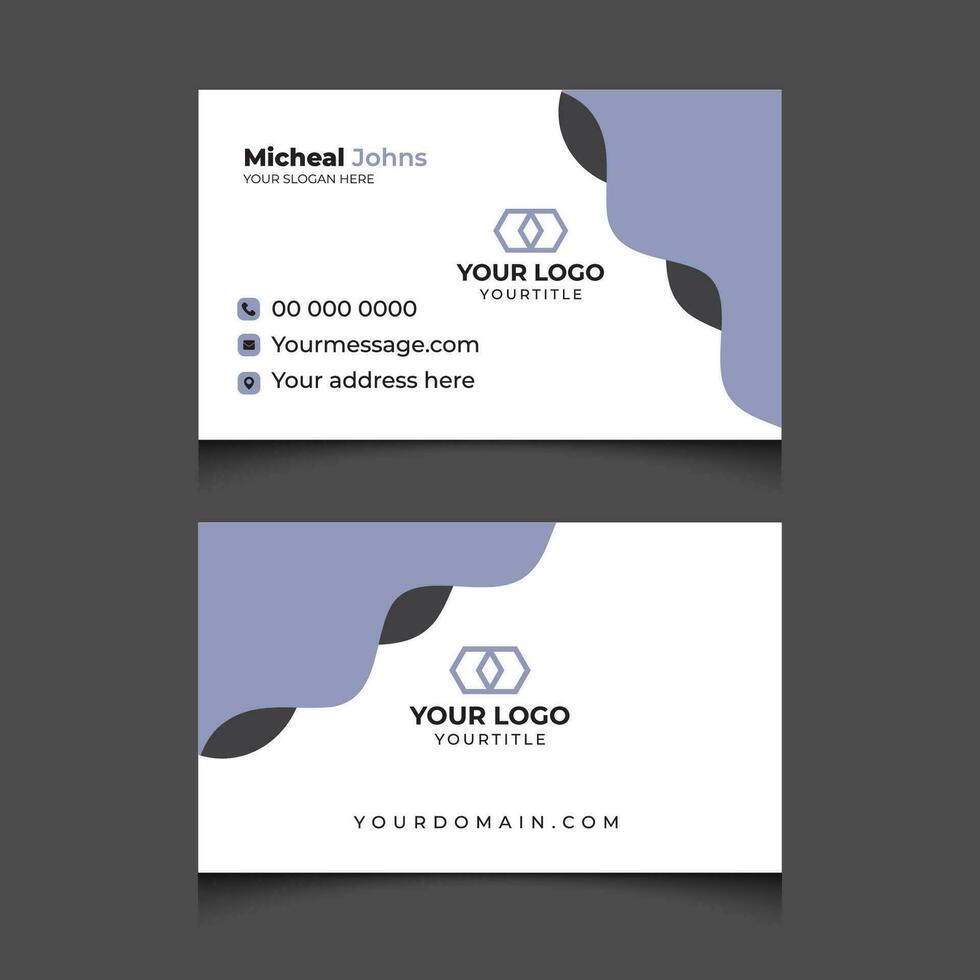 Modern Creative Corporate Company Business Card Design business card vector template