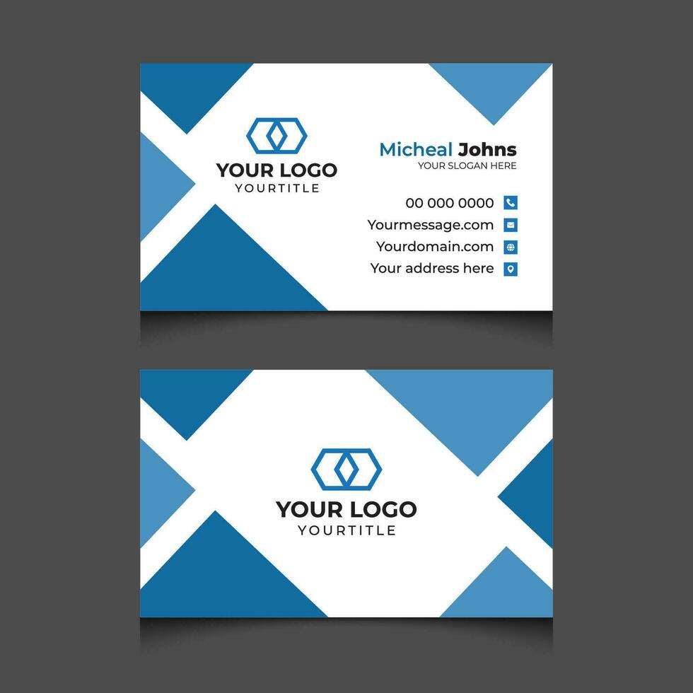 Modern Creative Corporate Company Business Card Design business card vector template