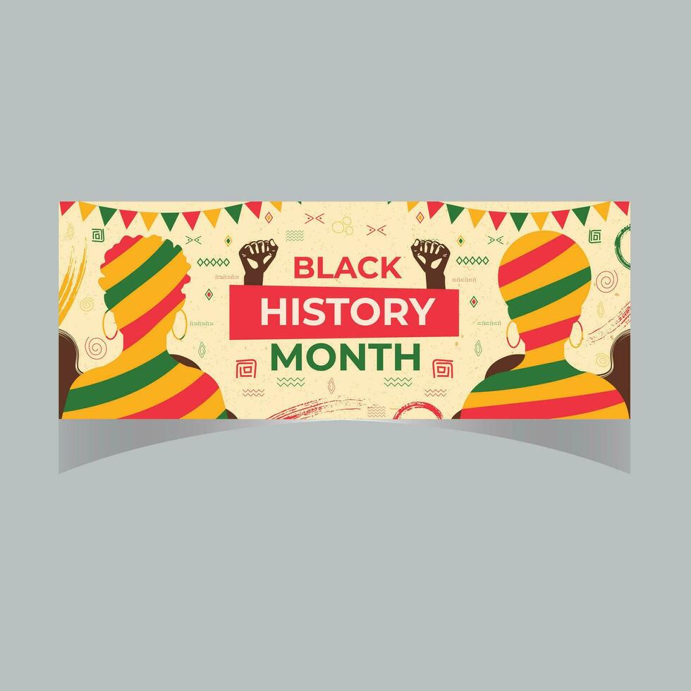 Black history month African American history celebration vector illustration set of Abstract black history month backgrounds with patterns