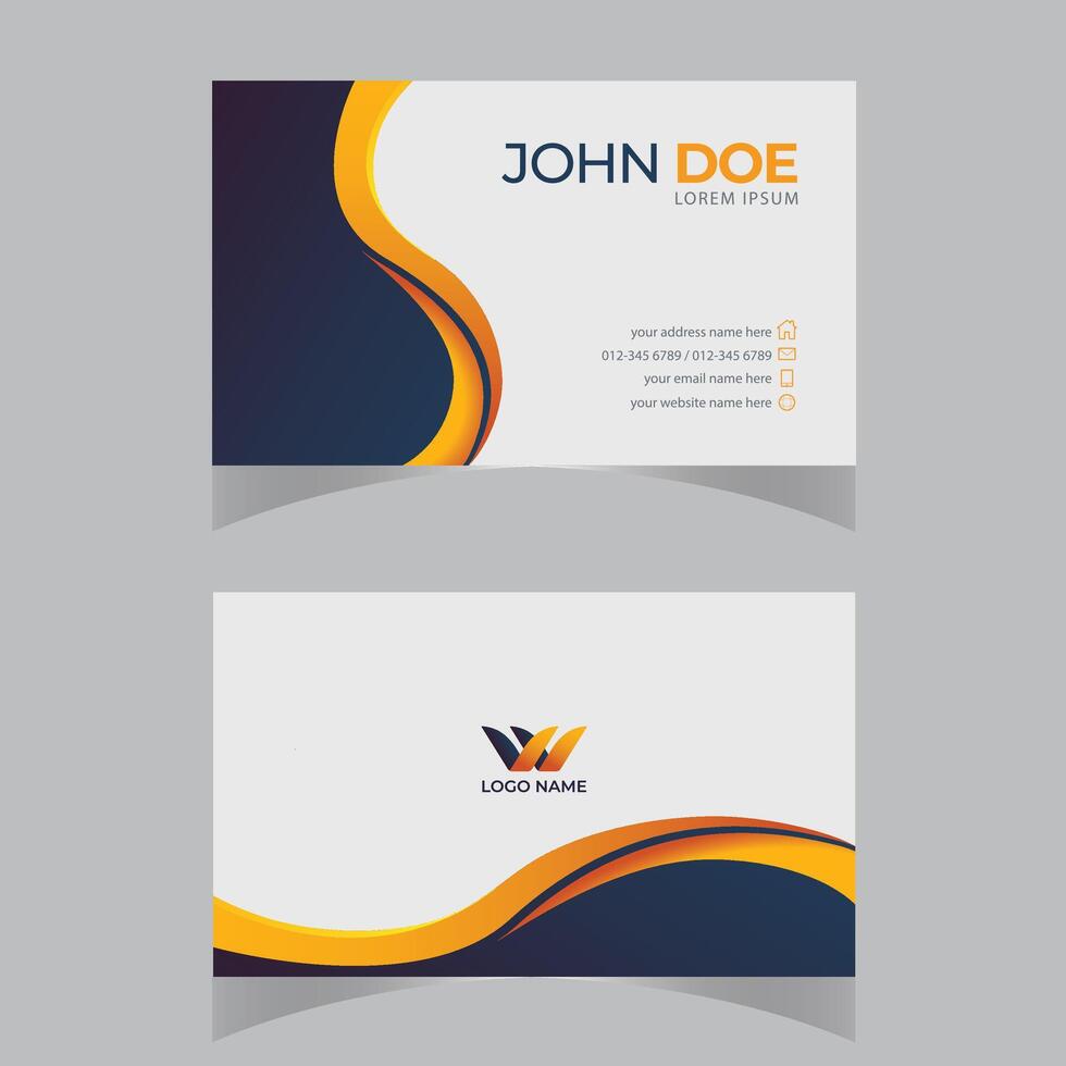 Creative and modern business card template vector