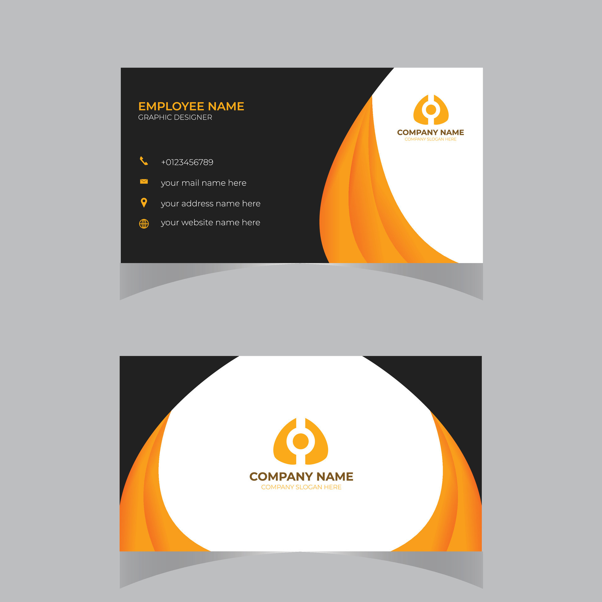 modern creative business card and name card,horizontal simple clean