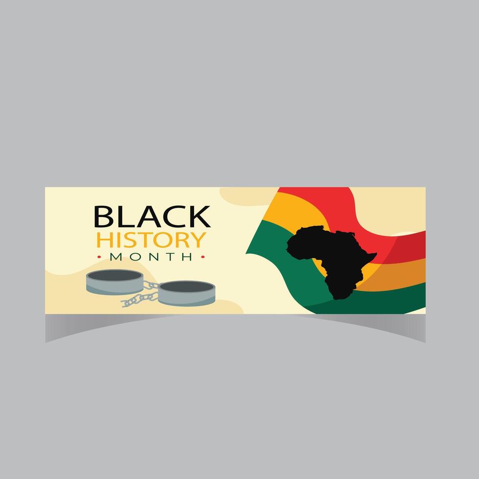 Celebrating Black History Month Background. February Awareness Celebration poster. Horizontal website header banner vector illustration. Neo Geometric pattern concept. Social media post, graphic art