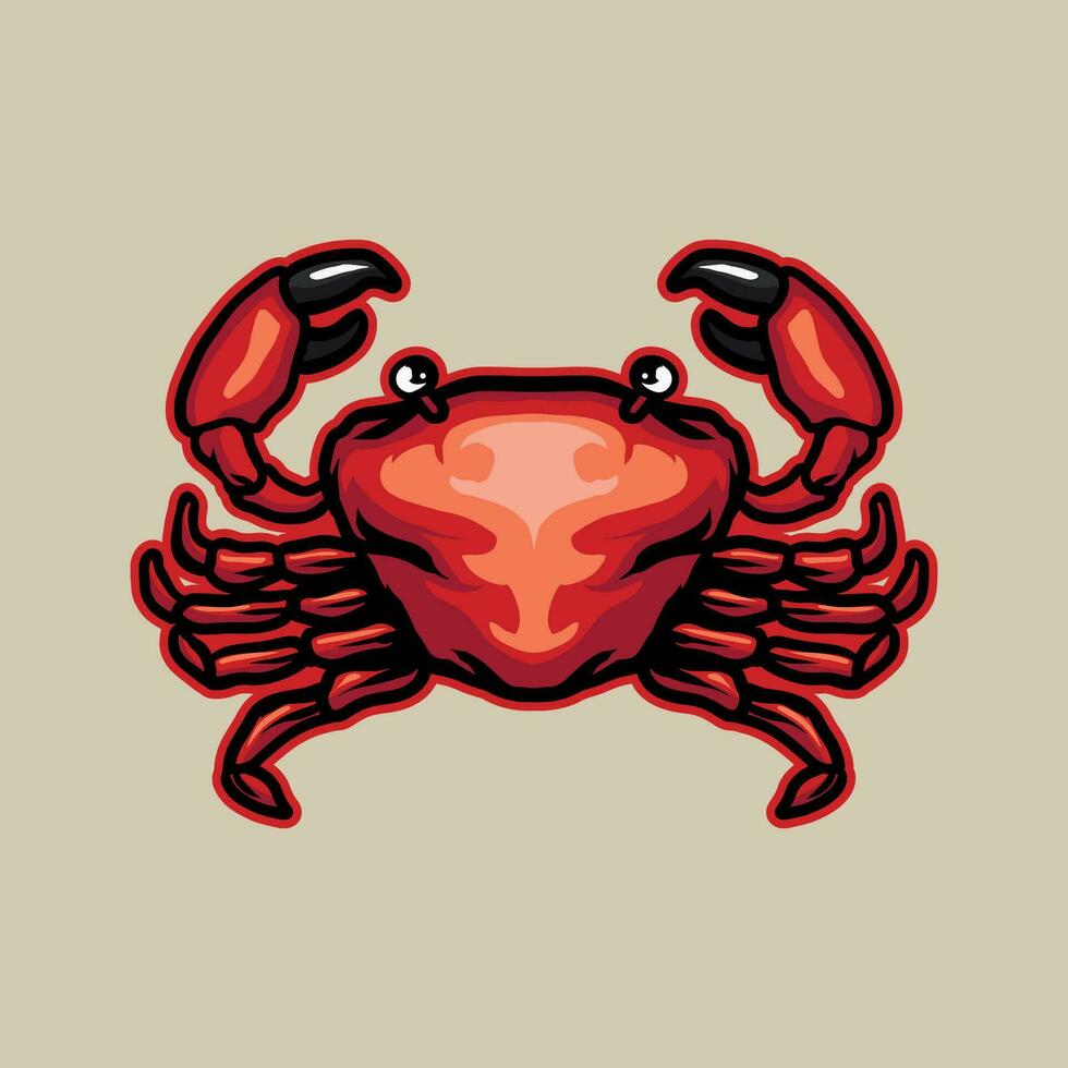 Crab vector Illustration seafood