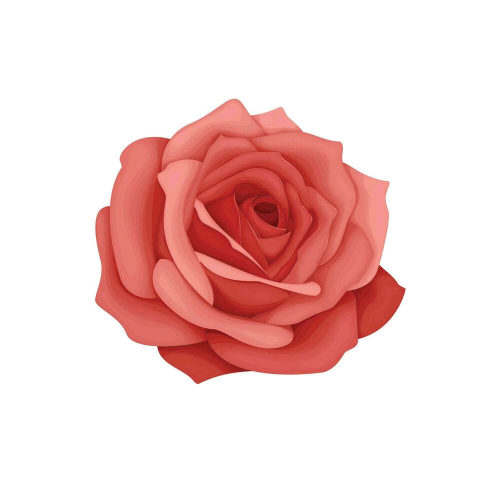 Vector abstract flower element red watercolor background illustration