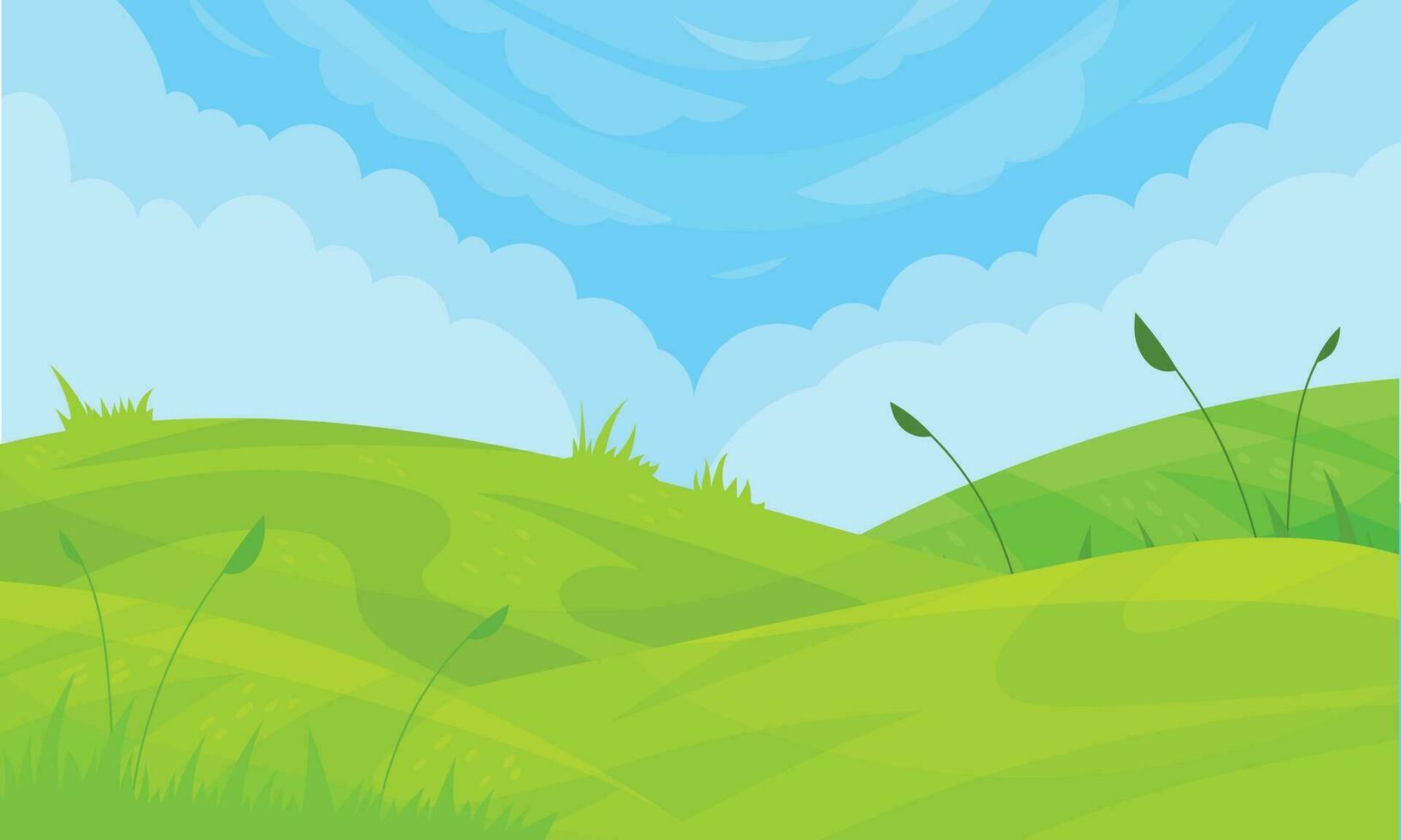 Vector natural landscape wallpaper for video conferencing