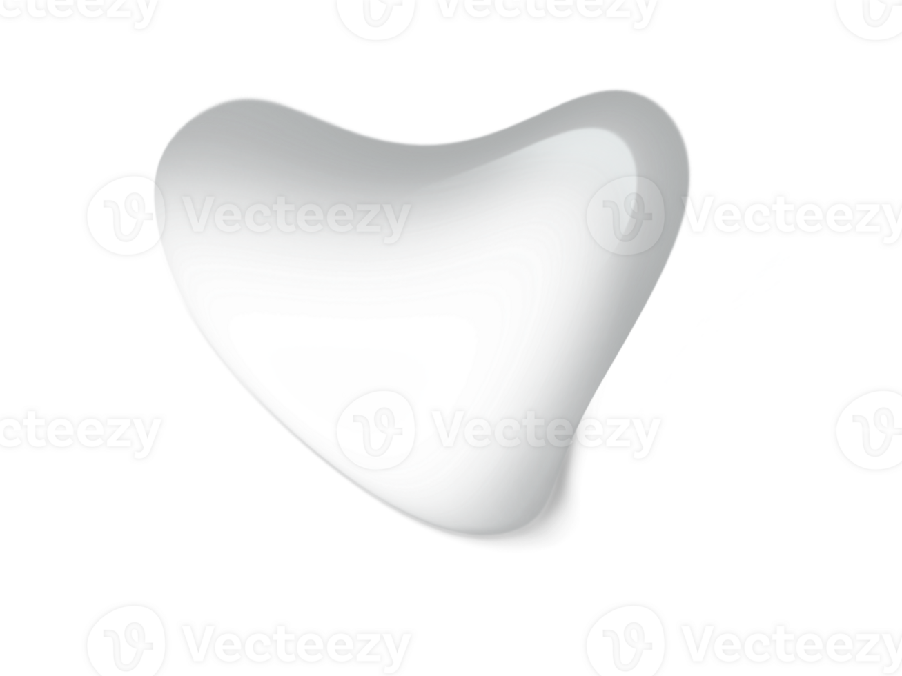 Heart shape waterdrop isolated on background png
